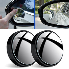 Load image into Gallery viewer, 1pair Reversing Mirror Small Round Mirror HD Large View Suction Cup Blind Spot Mirror, Size: 5.5x1.7cm(Black), Size: 5.5x1.7cm(White), Size: 5.5x1.7cm(Silver)