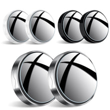 Load image into Gallery viewer, 1pair Reversing Mirror Small Round Mirror HD Large View Suction Cup Blind Spot Mirror, Size: 5.5x1.7cm(Black), Size: 5.5x1.7cm(White), Size: 5.5x1.7cm(Silver)