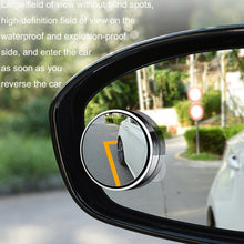 Load image into Gallery viewer, 1pair Reversing Mirror Small Round Mirror HD Large View Suction Cup Blind Spot Mirror, Size: 5.5x1.7cm(Black), Size: 5.5x1.7cm(White), Size: 5.5x1.7cm(Silver)
