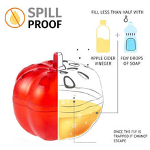 Load image into Gallery viewer, SK116 2pcs Small Pumpkin Fruit Fly Traps Fruit Flying Worm Catcher, (Red)