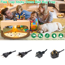 Load image into Gallery viewer, SK111 Pet Household Flea Lamp Flea Sticky Trapper Flea Capture Device, 2pcs US Plug, 2pcs EU Plug, 2pcs UK Plug, 2pcs AU Plug
