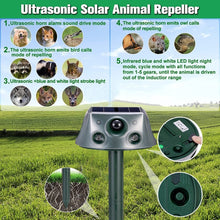 Load image into Gallery viewer, SK031 Four-Sided Solar Animal Repeller Bird Repeller Ultrasonic Rat Repeller, Rat Repeller