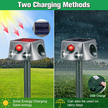 Load image into Gallery viewer, SK031 Four-Sided Solar Animal Repeller Bird Repeller Ultrasonic Rat Repeller, Rat Repeller