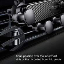 Load image into Gallery viewer, S03 Vehicle Air Outlet Gravity Navigation Mobile Phone Holder, Black Eagle Mouth, White Eagle Mouth, Black Spiral Clip, White Spiral Clip