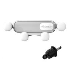 Load image into Gallery viewer, S03 Vehicle Air Outlet Gravity Navigation Mobile Phone Holder, Black Eagle Mouth, White Eagle Mouth, Black Spiral Clip, White Spiral Clip