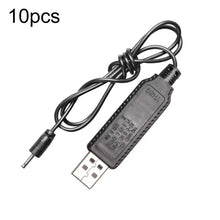 Load image into Gallery viewer, 10pcs 3.7V IC Circuit Protection Lithium Battery USB Straight Head Charging Cable, 2.0mm, 2.5mm, 3.5mm, 5.5mm