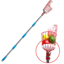 Load image into Gallery viewer, Stainless Steel Aerial Fruit Picker Fruit Picking Tools, With Rod 4 Sections 1.6m, With Rod 6 Sections 2.4m, With Rod 9 Sections 3.6m, With Rod 10 Sections 4m