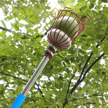 Load image into Gallery viewer, Stainless Steel Aerial Fruit Picker Fruit Picking Tools, With Rod 4 Sections 1.6m, With Rod 6 Sections 2.4m, With Rod 9 Sections 3.6m, With Rod 10 Sections 4m