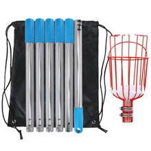 Load image into Gallery viewer, Stainless Steel Aerial Fruit Picker Fruit Picking Tools, With Rod 4 Sections 1.6m, With Rod 6 Sections 2.4m, With Rod 9 Sections 3.6m, With Rod 10 Sections 4m