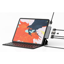 Load image into Gallery viewer, For IPad Pro 7-In-1 HDMI 4K + 3.5mm Audio + SD/TF+ 1 USB 3.0 + USB-C/Type-C + PD USB-C Docking Station, For IPad Pro 7-In-1