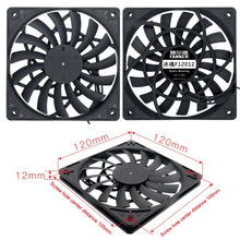 Load image into Gallery viewer, FANNE RIce Soul F12012 Desktop Chassis Ultra-thin 4pin Cooling Fan Intelligent PWM Speed Regulation, F12012