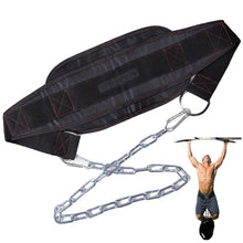 Load image into Gallery viewer, Fitness Weight Belt with Thickened Iron Chain