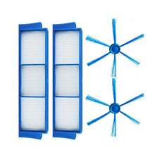 Load image into Gallery viewer, For Philips FC8007 FC8792 FC8794 FC8796 Sweeper Accessories, 2pairs Side Brush+2 Filters, 2pcs Side Brush, 1 Filter