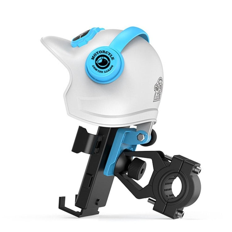 Small Helmet Sunscreen Phone Stand Bracket Motorcycle Mobile Phone Holder,Spec:, Handlebar White, Rearview Mirror Blue, Rearview Mirror White, Blue Helmet, White Helmet, Handlebar Black, Handlebar Yellow, Rearview Mirror Black, Rearview Mirror Yellow