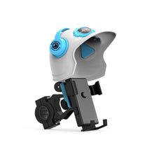 Load image into Gallery viewer, Small Helmet Sunscreen Phone Stand Bracket Motorcycle Mobile Phone Holder,Spec:, Handlebar White, Rearview Mirror Blue, Rearview Mirror White, Blue Helmet, White Helmet, Handlebar Yellow, Rearview Mirror Black, Rearview Mirror Yellow