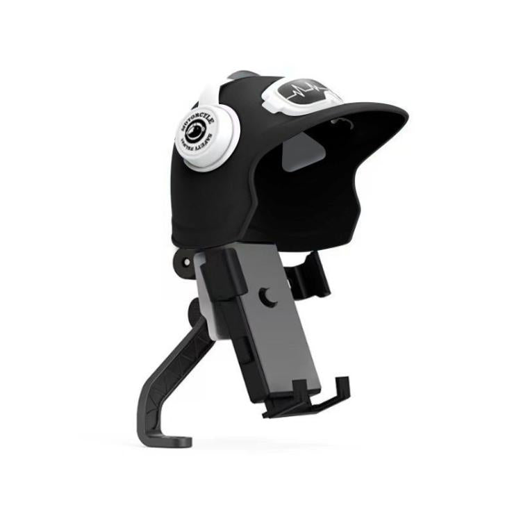 Small Helmet Sunscreen Phone Stand Bracket Motorcycle Mobile Phone Holder,Spec:, Handlebar White, Rearview Mirror Blue, Rearview Mirror White, Blue Helmet, White Helmet, Handlebar Black, Handlebar Yellow, Rearview Mirror Black, Rearview Mirror Yellow