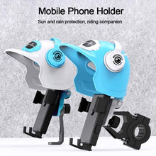 Load image into Gallery viewer, Small Helmet Sunscreen Phone Stand Bracket Motorcycle Mobile Phone Holder,Spec:, Handlebar White, Rearview Mirror Blue, Rearview Mirror White, Blue Helmet, White Helmet, Handlebar Yellow, Rearview Mirror Black, Rearview Mirror Yellow