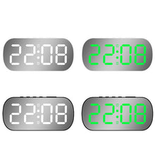 Load image into Gallery viewer, 6637 LED Digital Display Temperature Electronic Clock Desktop Mirror Alarm Clock