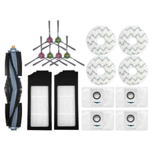 Load image into Gallery viewer, 1pc Dust Box For ECOVACS X1 ONMI / X1 TURBO Vacuum Cleaner Accessories, 14 In 1 Set, 1pc Main Brush, 2pairs Side brush, 2pcs Filter, 2pcs Rag, 1pc Main Brush Cover, 2pcs Striped Rag, 2pcs White Filter, 2pcs Dust Bag, 1pc Dust Box