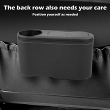 Load image into Gallery viewer, Car Seat Water Cup Holder Umbrella Storage Box Trash Can, Plastic, Black Leather, Brown Leather, Beige Leather