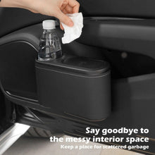 Load image into Gallery viewer, Car Seat Water Cup Holder Umbrella Storage Box Trash Can, Plastic, Black Leather, Brown Leather, Beige Leather