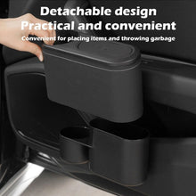 Load image into Gallery viewer, Car Seat Water Cup Holder Umbrella Storage Box Trash Can, Plastic, Black Leather, Brown Leather, Beige Leather