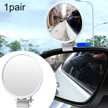 Load image into Gallery viewer, Car Rearview Auxiliary Mirror Blind Spot Viewing Mirror, Black, White, Silver