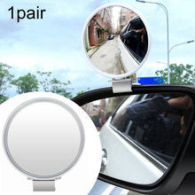 Load image into Gallery viewer, Car Rearview Auxiliary Mirror Blind Spot Viewing Mirror, Black, White, Silver
