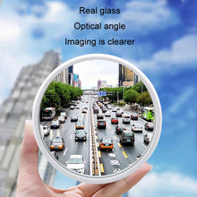 Load image into Gallery viewer, Car Rearview Auxiliary Mirror Blind Spot Viewing Mirror, Black, White, Silver