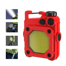 Load image into Gallery viewer, Mini Keychain COB Flashlight USB Rechargeable Magnetic Work Light For Outdoor Camping, Green, Red, Black, Yellow
