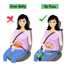 Load image into Gallery viewer, Pregnant Car Seat Belt Anti Stranglehold Belly Protection Fetal Regulator