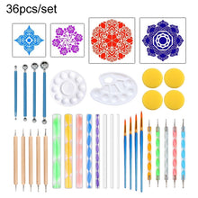 Load image into Gallery viewer, Dot Painting Mandala Pottery Decoration DIY Spiral Wand Tool Set, 36pcs/set, 35pcs/set
