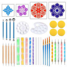 Load image into Gallery viewer, Dot Painting Mandala Pottery Decoration DIY Spiral Wand Tool Set, 36pcs/set, 35pcs/set