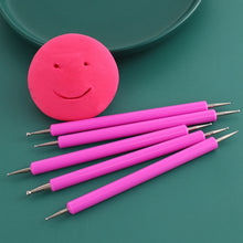 Load image into Gallery viewer, 5pcs/set Pottery Tool Indentation Pen Manicure Point Drill Pen
