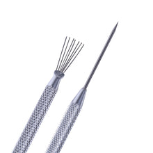 Load image into Gallery viewer, 5pcs Ceramic Aluminum Rod Puncher DIY Clay Art Supplies, Seven Needles, Texture Brush