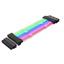 Load image into Gallery viewer, 5V ARGB Neon Color Line, 24pin Motherboard Power Supply Light Wire Black, Double 8pin Graphics Card Power Supply Wire Black, 3x8pin Graphics Card Power Supply Wire Black, 24pin Motherboard Power Supply Light Wire White                                  ...