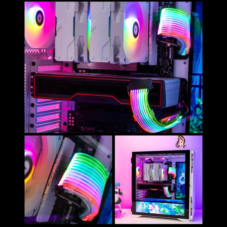 5V ARGB Neon Color Line, 24pin Motherboard Power Supply Light Wire Black, Double 8pin Graphics Card Power Supply Wire Black, 3x8pin Graphics Card Power Supply Wire Black, 24pin Motherboard Power Supply Light Wire White                                  ...