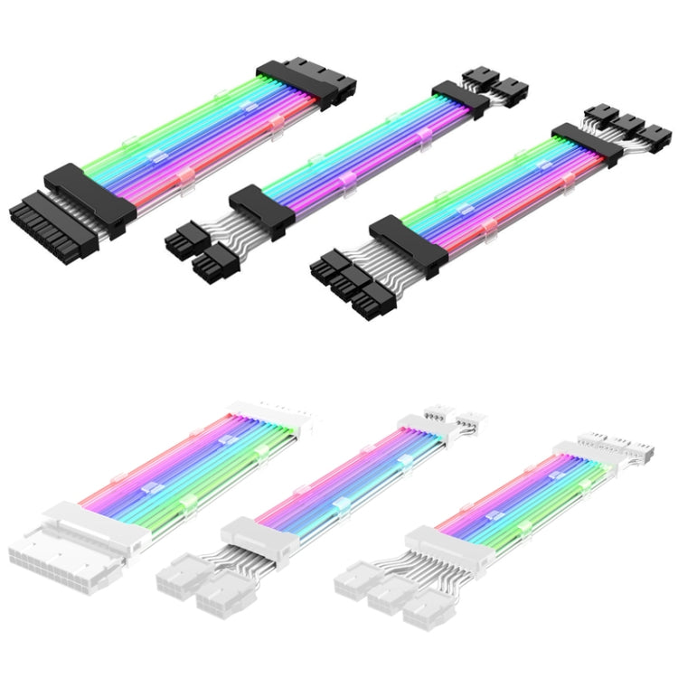 5V ARGB Neon Color Line, 24pin Motherboard Power Supply Light Wire Black, Double 8pin Graphics Card Power Supply Wire Black, 3x8pin Graphics Card Power Supply Wire Black, 24pin Motherboard Power Supply Light Wire White                                  ...