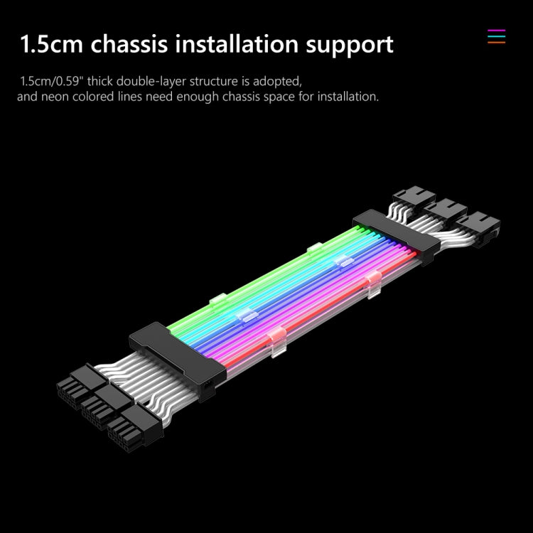 5V ARGB Neon Color Line, 24pin Motherboard Power Supply Light Wire Black, Double 8pin Graphics Card Power Supply Wire Black, 3x8pin Graphics Card Power Supply Wire Black, 24pin Motherboard Power Supply Light Wire White                                  ...