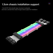 Load image into Gallery viewer, 5V ARGB Neon Color Line, 24pin Motherboard Power Supply Light Wire Black, Double 8pin Graphics Card Power Supply Wire Black, 3x8pin Graphics Card Power Supply Wire Black, 24pin Motherboard Power Supply Light Wire White                                  ...