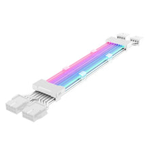 Load image into Gallery viewer, 5V ARGB Neon Color Line, 24pin Motherboard Power Supply Light Wire Black, Double 8pin Graphics Card Power Supply Wire Black, 3x8pin Graphics Card Power Supply Wire Black, 24pin Motherboard Power Supply Light Wire White                                  ...