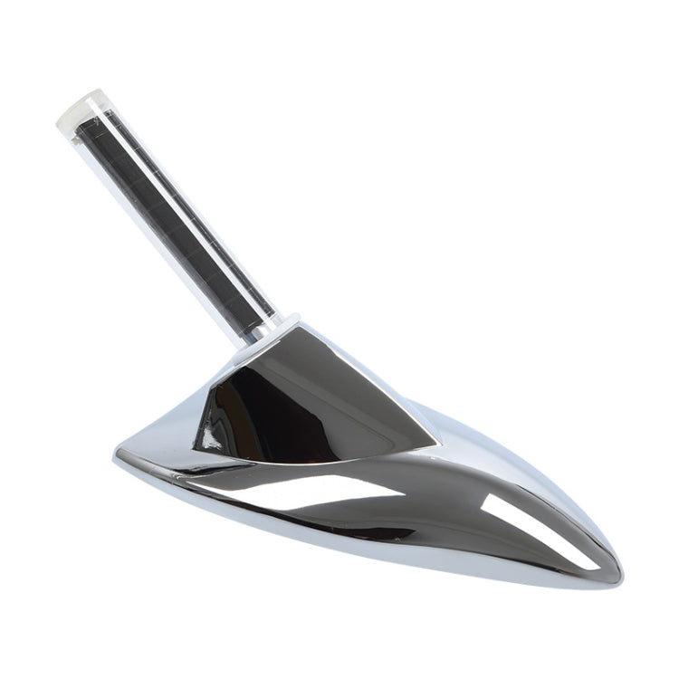 Car Solar Shark Fin With Antenna LED Warning Light, Silver, White, Black, Silver with Remote Control, Black with Remote Control, White with Remote Control