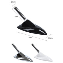 Load image into Gallery viewer, Car Solar Shark Fin With Antenna LED Warning Light, Silver, White, Black, Silver with Remote Control, Black with Remote Control, White with Remote Control