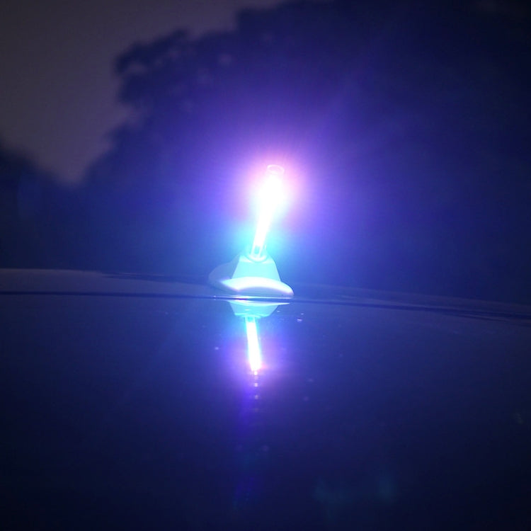 Car Solar Shark Fin With Antenna LED Warning Light, Silver, White, Black, Silver with Remote Control, Black with Remote Control, White with Remote Control