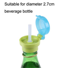 Load image into Gallery viewer, 2pcs CJ07205 Baby Straw Lids Portable Drinking Straw Lids for Children, 2pcs Green, 2pcs Pink