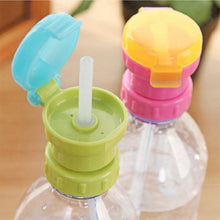 Load image into Gallery viewer, 2pcs CJ07205 Baby Straw Lids Portable Drinking Straw Lids for Children, 2pcs Green, 2pcs Pink