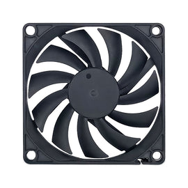 FANNER Ice Soul F8010 Ultra Thin Chassis Fan 4pin PWM Intelligent Speed Adjustment Quiet Cooling Heat Dissipation, F8010
