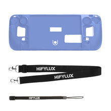 Load image into Gallery viewer, For Steam Deck Hifylux ST-PF14 Game Console Silicone Case Anti-scratch Non-slip Handheld Case Lanyard, Silicone Case Black, Silicone Case Blue, Silicone Case Red, Silicone Case Orange