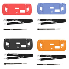 Load image into Gallery viewer, For Steam Deck Hifylux ST-PF14 Game Console Silicone Case Anti-scratch Non-slip Handheld Case Lanyard, Silicone Case Black, Silicone Case Blue, Silicone Case Red, Silicone Case Orange