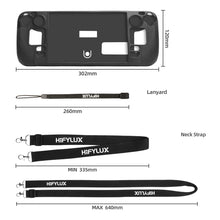 Load image into Gallery viewer, For Steam Deck Hifylux ST-PF14 Game Console Silicone Case Anti-scratch Non-slip Handheld Case Lanyard, Silicone Case Black, Silicone Case Blue, Silicone Case Red, Silicone Case Orange